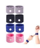 8 Pcs Travel Sickness Bands - Natural Acupressure Relief for Motion, Nausea, Sea, Flying, Pregnancy and Kids - Buy Online on GoSupps.com