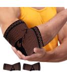 Buy Copper Compression Elbow Braces (Pair) - Relief for Tennis Elbow Golfer's Elbow Bursitis and Arthritis Pain - International Shipping Available - Buy Online on GoSupps.com