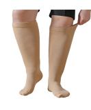Plus Size Compression Sock For Men and Women: Graduated Compression Stockings for Support Flight Travel Running Pregnancy Sports Edema Nurses Athletic 20-30 mmHg 1Pairs Beige XXL - Buy Online on GoSupps.com