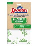 Spontex Bamboo Cloths - 40 Extremely Absorbent Household Cloths | 100% Renewable Ideal for Damp & Dry Cleaning | 35x30 cm (8x5 Pack) - Buy Online on GoSupps.com