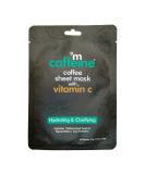 mCaffeine Coffee Sheet Mask with Vitamin C | Hydrating Hyaluronic Acid Face Mask for Dark Spot Reduction & Sun Protection - 1 pc - Buy Online on GoSupps.com
