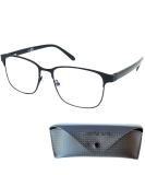 Vintage Mini Reading Glasses - Metal Frame Plastic Lenses - Black 1.0 Diopter - Unisex Reading Aid - Buy Online on GoSupps.com