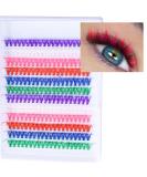 Uranian Colored Lash Clusters - 240pcs DIY Eyelash Extensions | 6 Color Mixed 14&16mm D Curl for Women & Girls - Buy Online on GoSupps.com