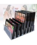 Acrylic Clear Eyeshadow Palette Organizer - 7 Sections Makeup Storage for Bathroom & Vanities - Buy Online on GoSupps.com