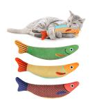 Aibuddy Catnip Toy 3PCS Cat Chew Toys Bite Resistant Catnip Toys with Bell Inside Plush Cartoon Kitten Teething Interactive Toy 1 Count (Pack of 3) - Buy Online on GoSupps.com