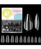 500 Almond Nail Tips - Acrylic Artificial Nails | 10 Sizes for Women & Girls - Premium Quality - Buy Online on GoSupps.com