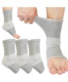 Buy Anti Fatigue Foot Sleeves - 2 Pairs Bamboo Compression Socks for Pain Relief & Ankle Support | Ideal for Sleeping - Buy Online on GoSupps.com