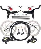 CooMeng Zoom H876E Electric Power-Off Hydraulic Brake Set with 180mm Rotors | Pre-Bled Disc Brake for eBike/E-Scooter | Black - Buy Online on GoSupps.com