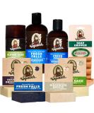 Dr. Squatch Men's Natural Grooming Set | Shampoo Conditioner Deodorant & Soap Gripper Fresh Falls Alpine Sage Birchwood Breeze Scents | Eco-Friendly Grooming Products - Buy Online on GoSupps.com
