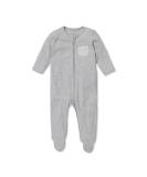 MORI Unisex Baby Clever Sleepsuit | Organic 2 Way Zipped Pyjama | Toddler Nightwear 12-18 Months Grey - Buy Online on GoSupps.com