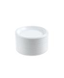 Plasticpro 6 Round Microwaveable Disposable White Plates - 100 Count - Buy Online on GoSupps.com