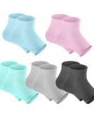Selizo Moisturizing Gel Heel Socks - Set of 5 Open Toe Socks for Dry, Hard, Cracked Heels - Buy Online on GoSupps.com