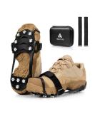 Hikenture Cramping Iron for Mountain Shoes | 11 Stainless Steel Anti-Slip Spikes | Crampons for Hiking Trekking & Winter Outdoor Activities | Black - Buy Online on GoSupps.com