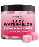 Body Scrub Exfoliator - 12oz WATERMELON Sugar scrub cubes w/Mango Butter & Shea butter- Ultra Hydrating & Moisturizing - All Natural & Organic for all body exfoliation- For hands, arms legs, elbow & foot Juicy Watermelon - Buy Online on GoSupps.com