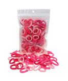 100 Pack Pink Nylon Hair Bands for Baby Girls - Small Hair Ropes in Pretty Pink Shade - Buy Online on GoSupps.com