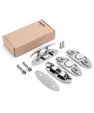 YUSOVE 4-1/2 Flip-up Dock Cleat - Marine Grade 316 Stainless Steel - Set of 4 Cleats with Back Plate and Fastener Pack - Buy Online on GoSupps.com