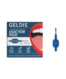 Geldis Interdental Brushes - 7 Piece Doctor Pick Set for Effective Tooth Cleaning and Tartar Removal (Blue 0.9 mm) - Buy Online on GoSupps.com