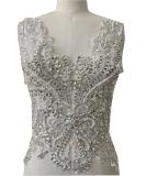 Handmade White Rhinestone Lace Bodice Applique Trim for Dress - 16 Colors, Beads & Sequins Sew-On Patches - Buy Online on GoSupps.com