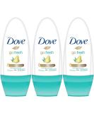 Dove Antiperspirant Roll-On Go Fresh Pear and Aloe 1.7 oz (Pack of 3) - Long-Lasting Protection and Freshness - Buy Online on GoSupps.com