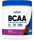Buy Nutricost BCAA Powder - Grape Flavor 30 Servings Optimal 2:1:1 Ratio Vegetarian & Non-GMO - International Shipping Available - Buy Online on GoSupps.com