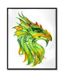 Uniquilling Quilling Kit for Adults - Green Dragon 16x20 Inch DIY Paper Filigree Painting Set | Quilling Tools for Home Decor and Gifts (Basic) - Buy Online on GoSupps.com