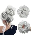 JJStar Large Dutt Hair Part with Rubber Band | Silver-Gray Hair Tie for Updos & Messy Buns - Perfect for Women & Girls - Buy Online on GoSupps.com