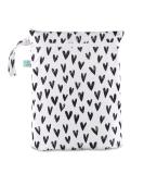 Bumkins Waterproof Wet Bag/Dry Bag  Washable  Reusable for Travel  Beach  Pool  Stroller  Diapers  Dirty Gym Clothes  Wet Swimsuits  Toiletries  12 x 16  Hearts - Buy Online on GoSupps.com