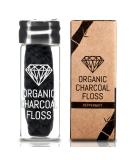 Plastic-free dental floss with activated carbon 32m - Organic & Vegan - In a glass bottle - Sustainable dental care for white teeth - Buy Online on GoSupps.com
