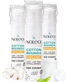 Organic Cotton Rounds 300 Count - Ideal for Makeup Removal, Eye Makeup, and Baby Care - Noleo - Buy Online on GoSupps.com