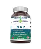 Amazing Formulas NAC (N-Acetyl Cysteine) 600mg Capsules - Antioxidant Support for Heart, Kidney, Liver & Respiratory Health - 100 Count - Buy Online on GoSupps.com