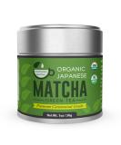 Kyoto Dew Matcha Organic Premium Ceremonial Grade Green Tea Powder - 30g (1oz) Tin - Buy Online on GoSupps.com