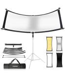 FUDESY Clamshell Light Reflector/Diffuser 67x24 - Photography Lighting Kit with Carry Bag - Buy Online on GoSupps.com