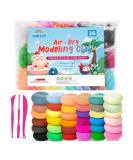 36 Colors Air Dry Clay Kit for Kids | Ultra Light & Soft Modeling Clay with Sculpting Tools | Non-Toxic & No Baking | Art Crafts Gift for Children by AORZOV - Buy Online on GoSupps.com