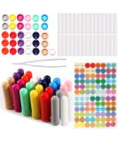 Set of 24 Essential Oil Nasal Inhaler Tubes - Aromatherapy On The Go | 12 Colors | 184 Pieces - Buy Online on GoSupps.com