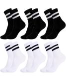 Utensilsto 6 pairs of children sports socks tennis socks young girl cotton crew sock tennis sport socks for young girls children 9-12 years multi-colored - Buy Online on GoSupps.com