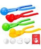 Max Fun 4 Pack Snowball Maker Snow Ball Toys Games with Handle for Kids Outdoor Indoor Winter Snowball Fight Maker Tool Clip with Drawstring Bag - Buy Online on GoSupps.com
