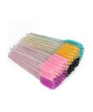 100PCS Multi-Colored Crystal Eyelash Mascara Brushes - Makeup Applicator Wands - Buy Online on GoSupps.com