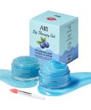 ANAI RUI Lip Therapy Set - Moisturizing Lip Scrub & Sleeping Mask for Soft Lips | Best Gift for Dry & Chapped Lips | Blueberry Flavor - Buy Online on GoSupps.com