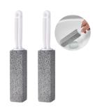 Zuofan Pumice Stone Cleaning Tool - 2 Piece Toilet Cleaner with Handle Effective Toilet Stain Remover & Brush Replacement - Buy Online on GoSupps.com