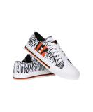 FOCO NFL Cincinnati Bengals Women's Fashion Low Top Canvas Sneakers - White Stripe 8 Glitter - Buy Online on GoSupps.com