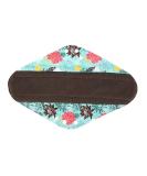ReUseLife 14 Inch Overnight Charcoal Bamboo Mama Cloth | Black and Red Reusable Menstrual Pads - Buy Online on GoSupps.com