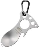 CRKT Eat'N Tool Outdoor Spork Multitool - Durable & Lightweight for Camping, Hiking, Backpacking - Silver Carabiner 9100C - Buy Online on GoSupps.com