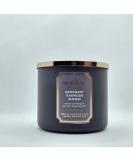 Bath & Body Works White Barn 3-Wick Candle with Essential Oils - Mahogany Teakwood High Intensity - 14.5 oz - Shop Internationally - Buy Online on GoSupps.com