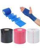 Colorful 4 Rolls Underwrap Athletic Foam Tape | 2.5 x 30 Yards | Pre Wrap for Ankles, Wrists, Hands, Knees | Sports Foam Underwrap - Buy Online on GoSupps.com