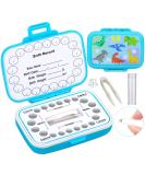 Caffox Tooth Keepsake Box Tooth Fairy Box Lost Teeth Holders for Kids Tooth Saver First Tooth Container Baby Teeth Storage for Boys and Girls Blue Dinosaur (BTKB005) - Buy Online on GoSupps.com