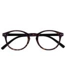 Opulize zen reading glasses Small round frame spring hinges scratch-resistant dark brown tortoise men women R24-2 +2.00 Dark brown tortoise with black arms +2.00 dioptries - Buy Online on GoSupps.com