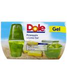 Dole Pineapple in Lime Gel Fruit Bowls 4.3 oz 4 ct - Refreshing Snack Option - Buy Online on GoSupps.com