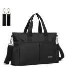 Royalfair Baby Diaper Pocket Bag - Compact Travel Messenger with Insulating Pocket & Hook (Black 40x28x12.8 cm) - Buy Online on GoSupps.com