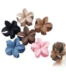 6 pieces of hair clip flowers hair clips women fashionable and elegant flower sheet design suitable for thick hair hair accessories gift for girls 6 colors - Buy Online on GoSupps.com