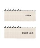 14Pieces 8 x 5 Inch Blank Craft DIY Canvas Pen Pencil Case- Cotton Canvas Invoice Bill Bag Makeup Bag Cosmetic Bag Multipurpose Travel Toiletry Pouch with Black Zipper (beige, 14) beige 14 - Buy Online on GoSupps.com